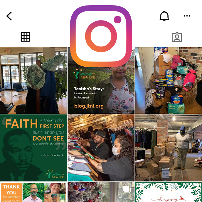 Follow Journey to New Life on Instagram